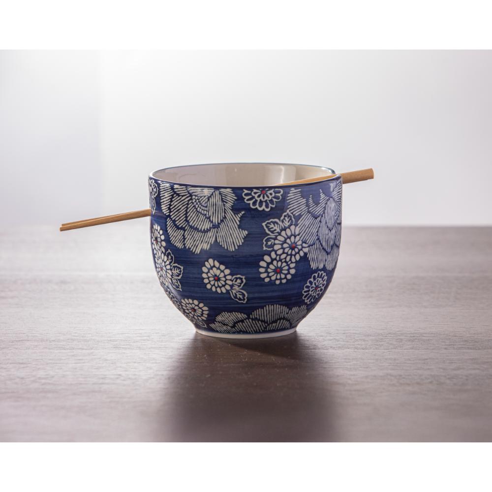 Ladelle Nara Noodle Bowl with Chopsticks