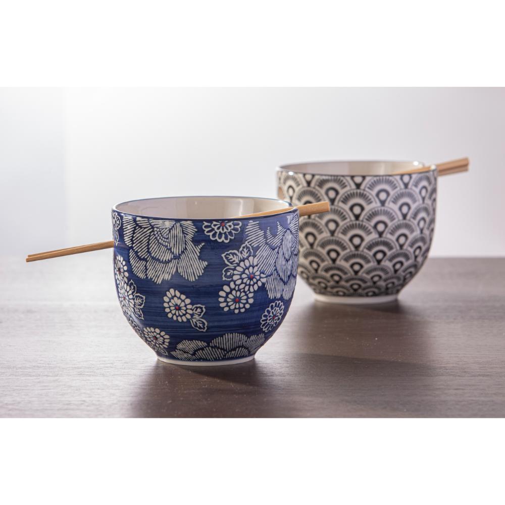 Ladelle Nara Noodle Bowl with Chopsticks