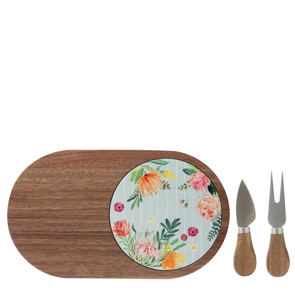 Ladelle Esperance Platter and Cheese Knife Set