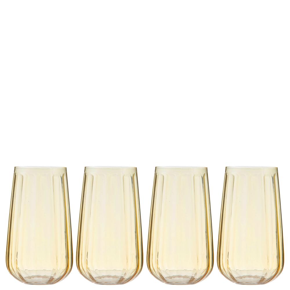 Ladelle Capri Set of 4 Highball Tumblers