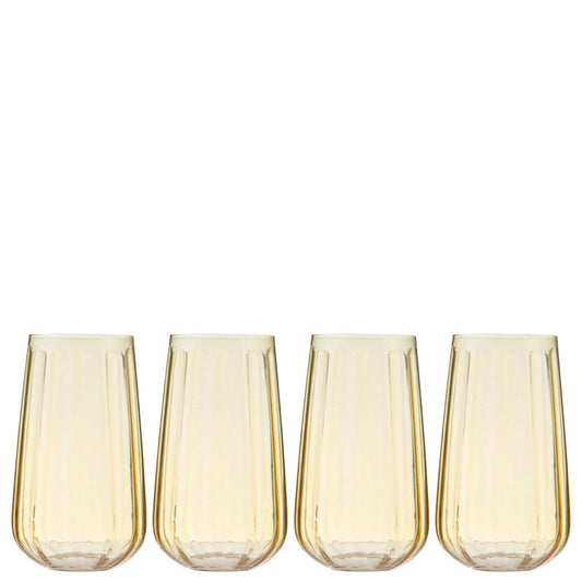 Ladelle Capri Set of 4 Highball Tumblers