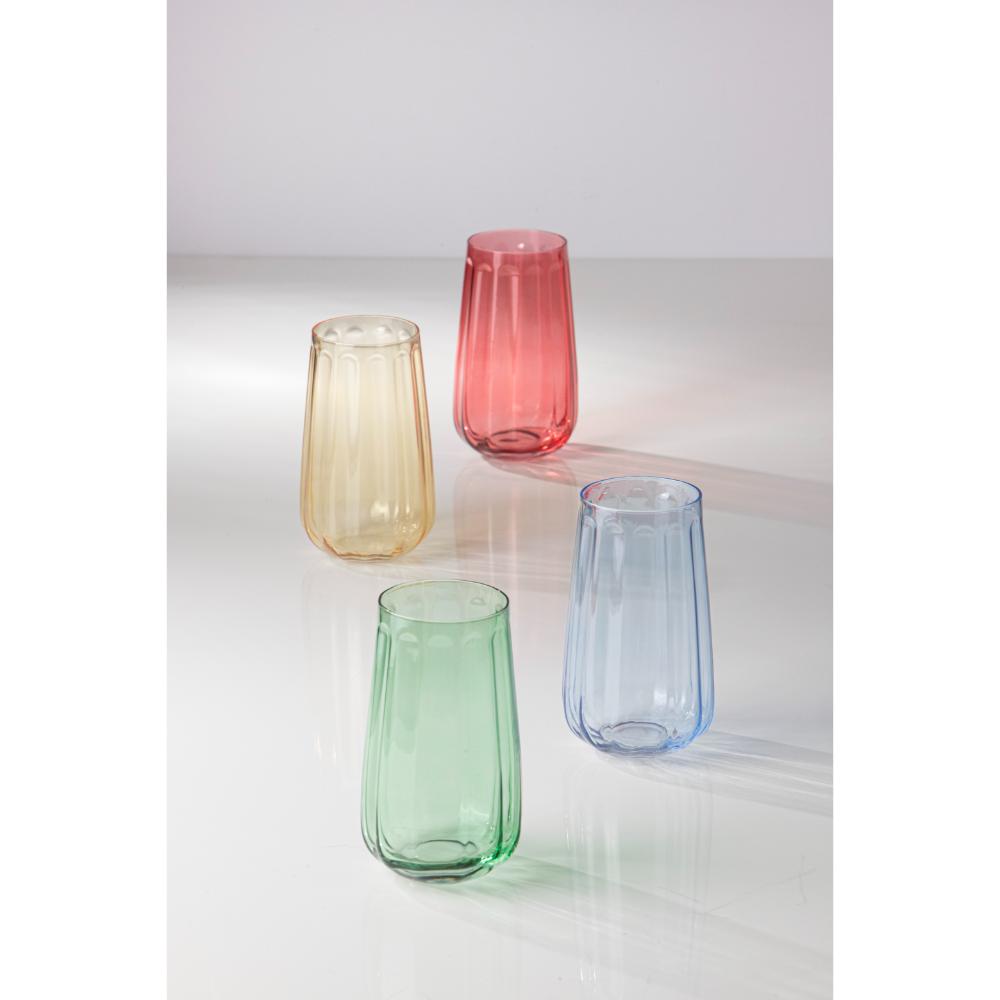 Ladelle Capri Set of 4 Highball Tumblers