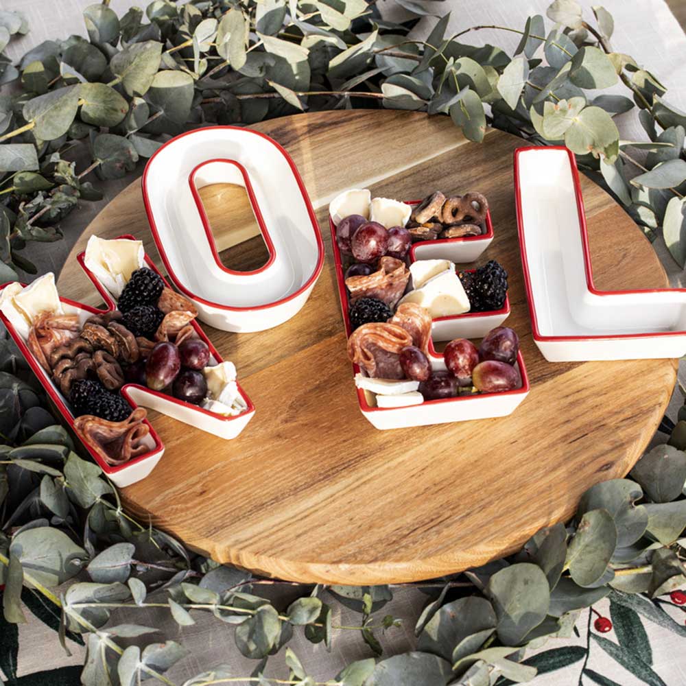 Ladelle Letters 4 Piece Bowl Set Noel