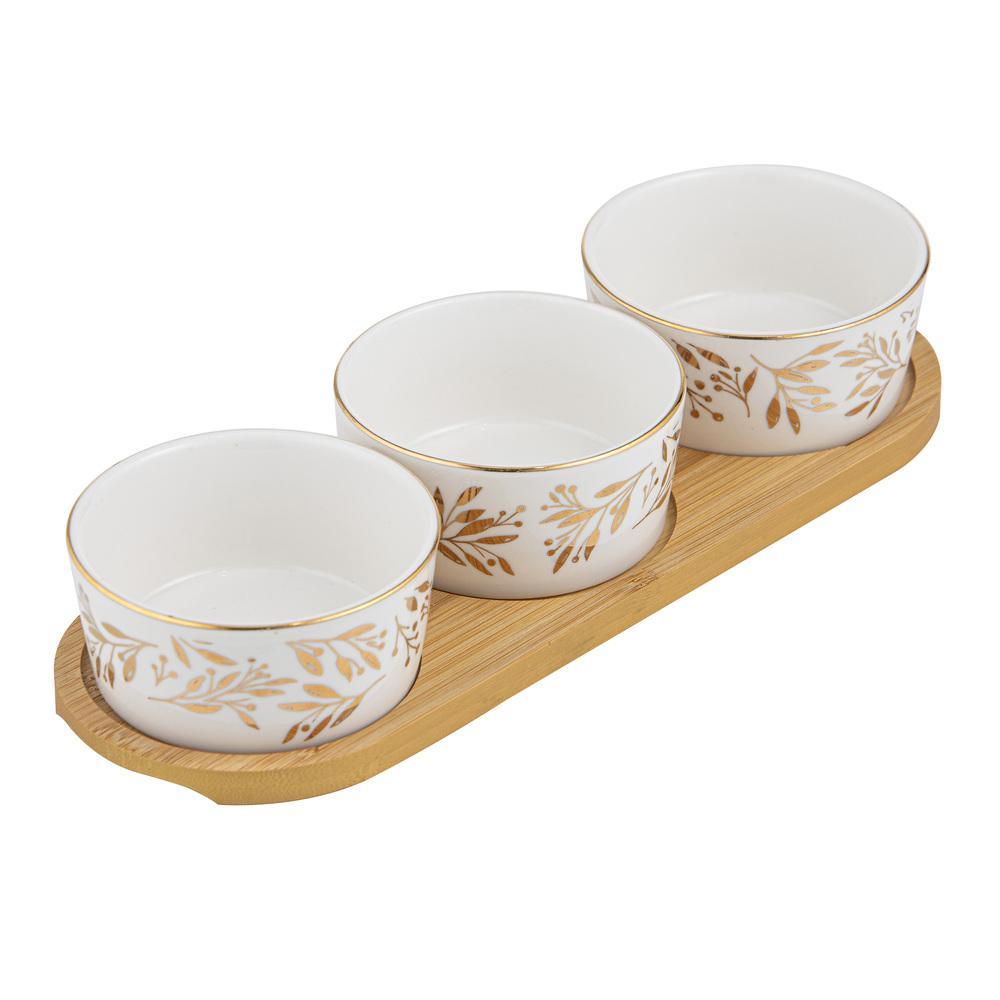 Ladelle Comet Set of 4 Bowl & Tray Set