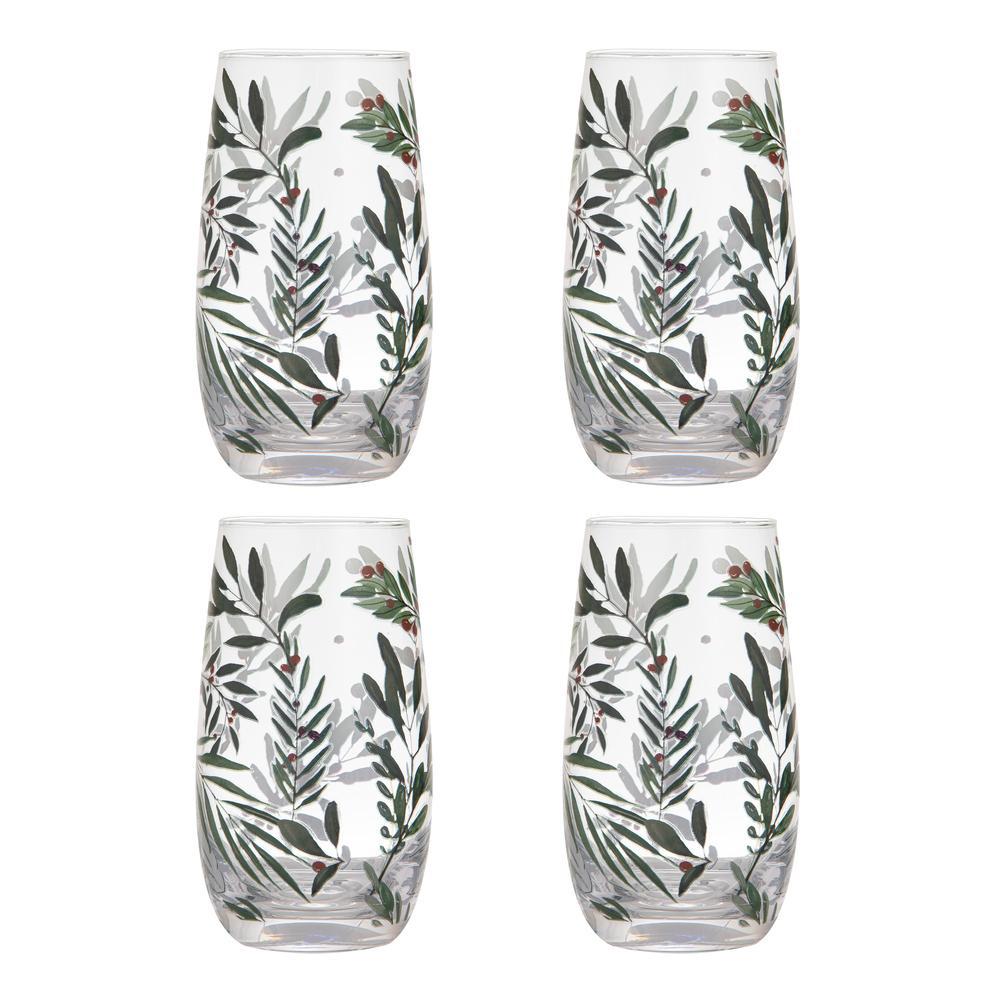 Ladelle Garland Set of 4 Highball Tumbler