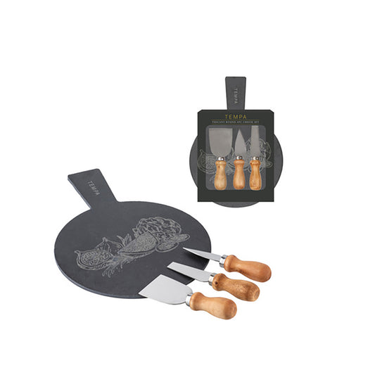 Tempa Tuscany Round 4 Piece Cheese Set