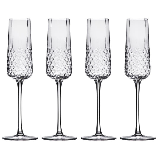 Tempa Jasper Set of 4 Champagne Glasses