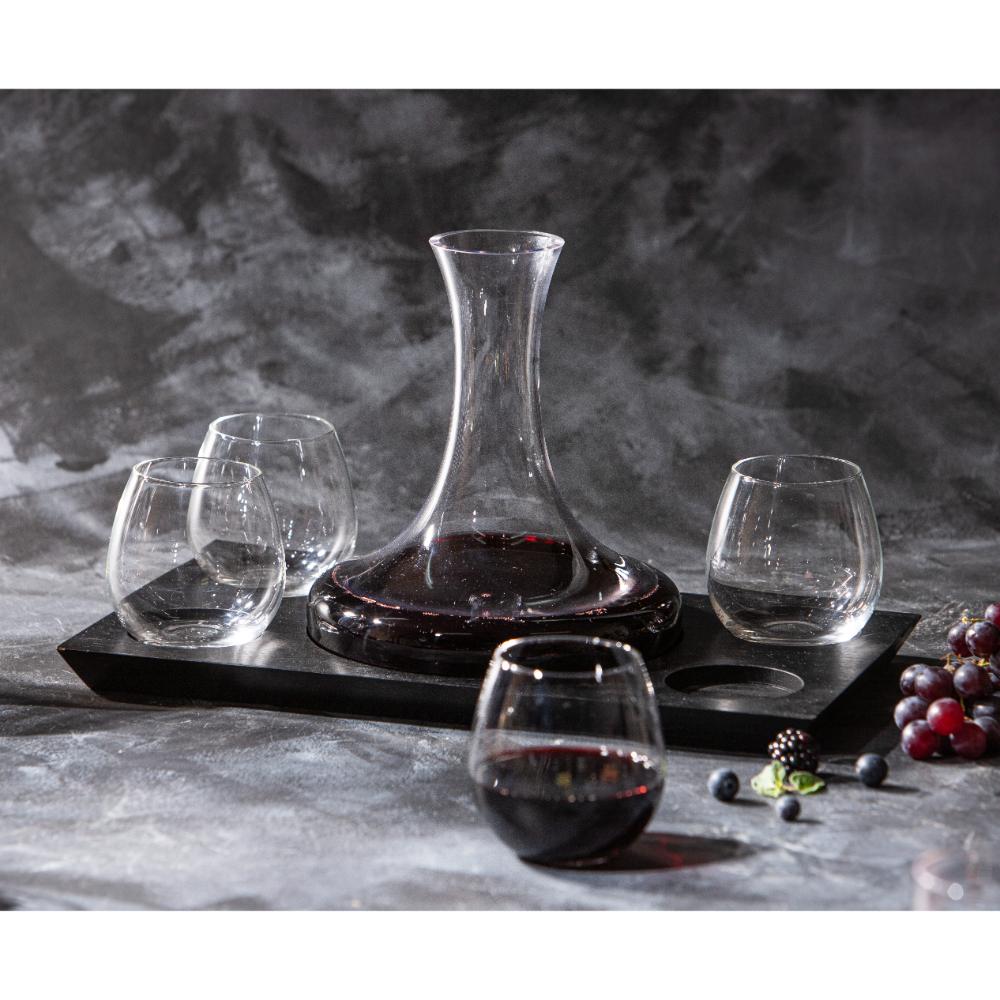 Tempa Harvey 6 Piece Wine Set Black