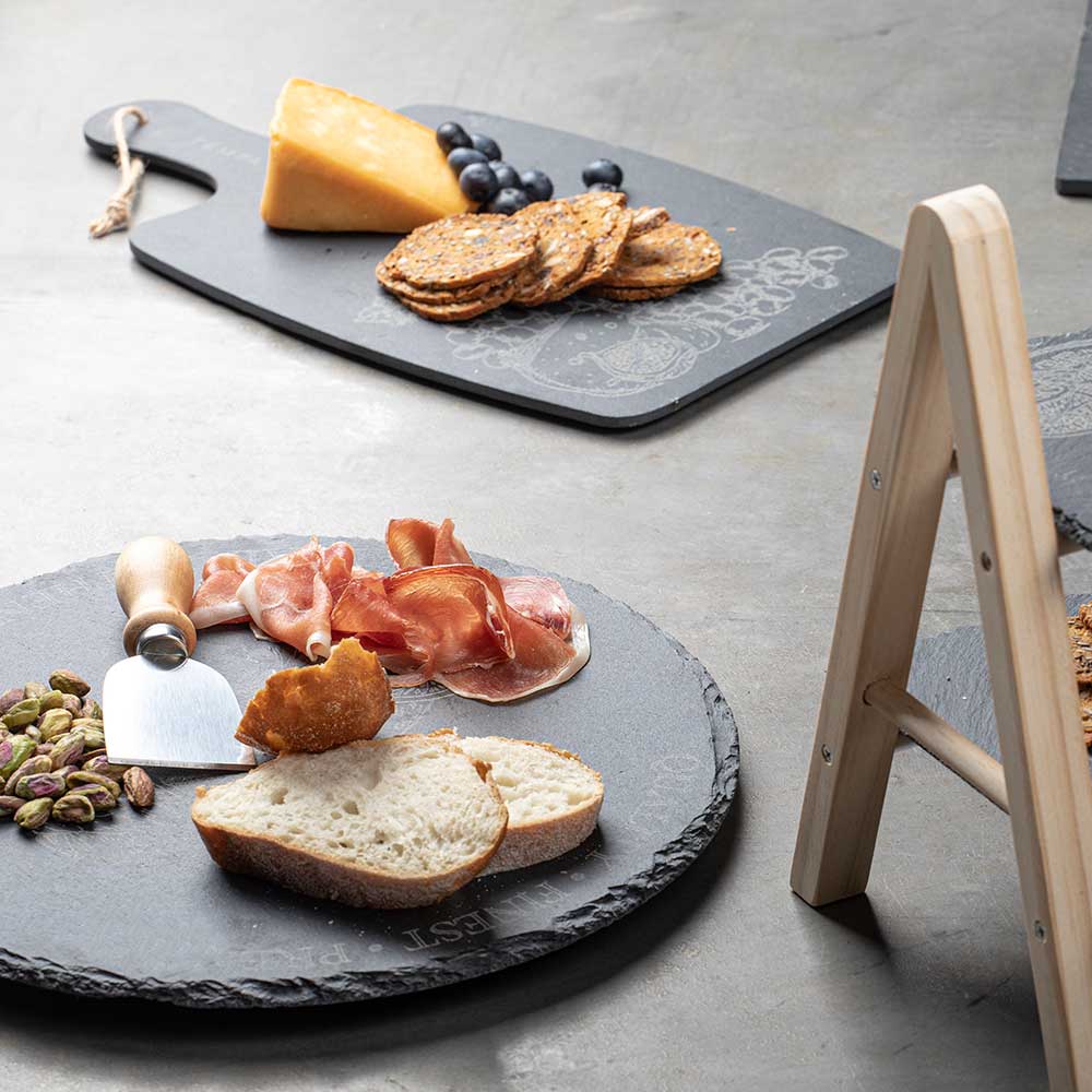 Tempa Tuscany Black Slate Lazy Susan