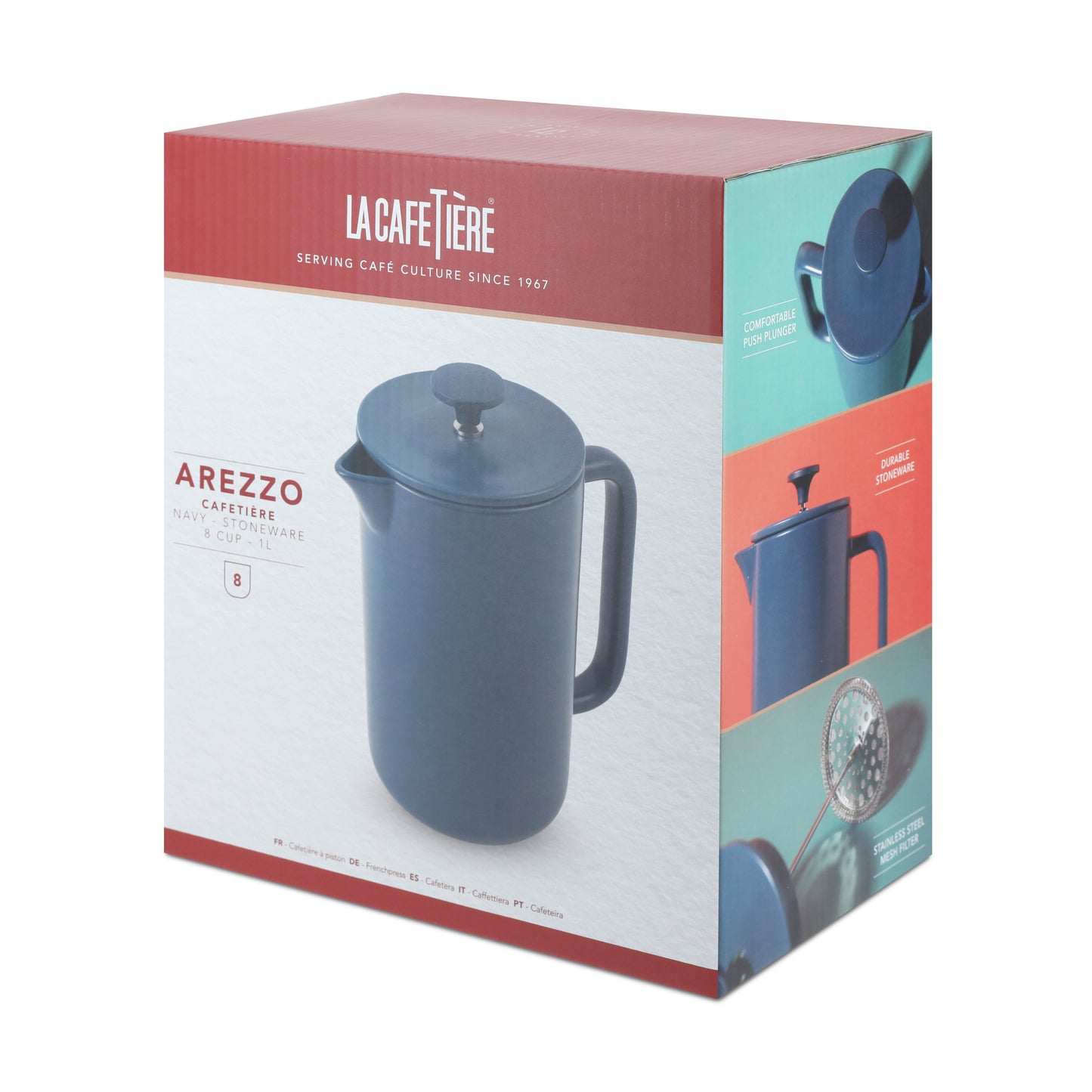La Cafetière Arezzo 8 Cup Cafetière
