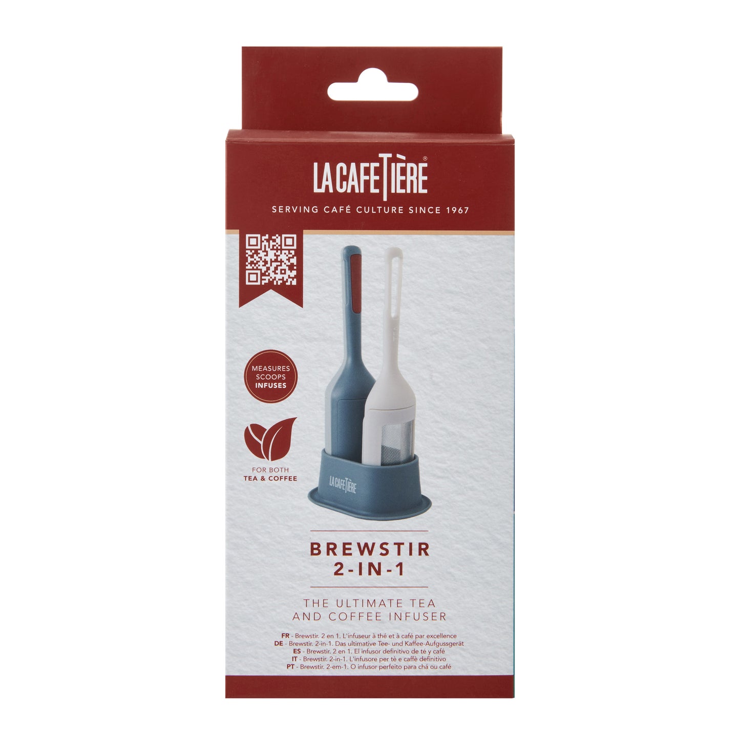 La Cafetière Brewstir 2 In 1 Tea & Coffee Infuser with Storage Stand