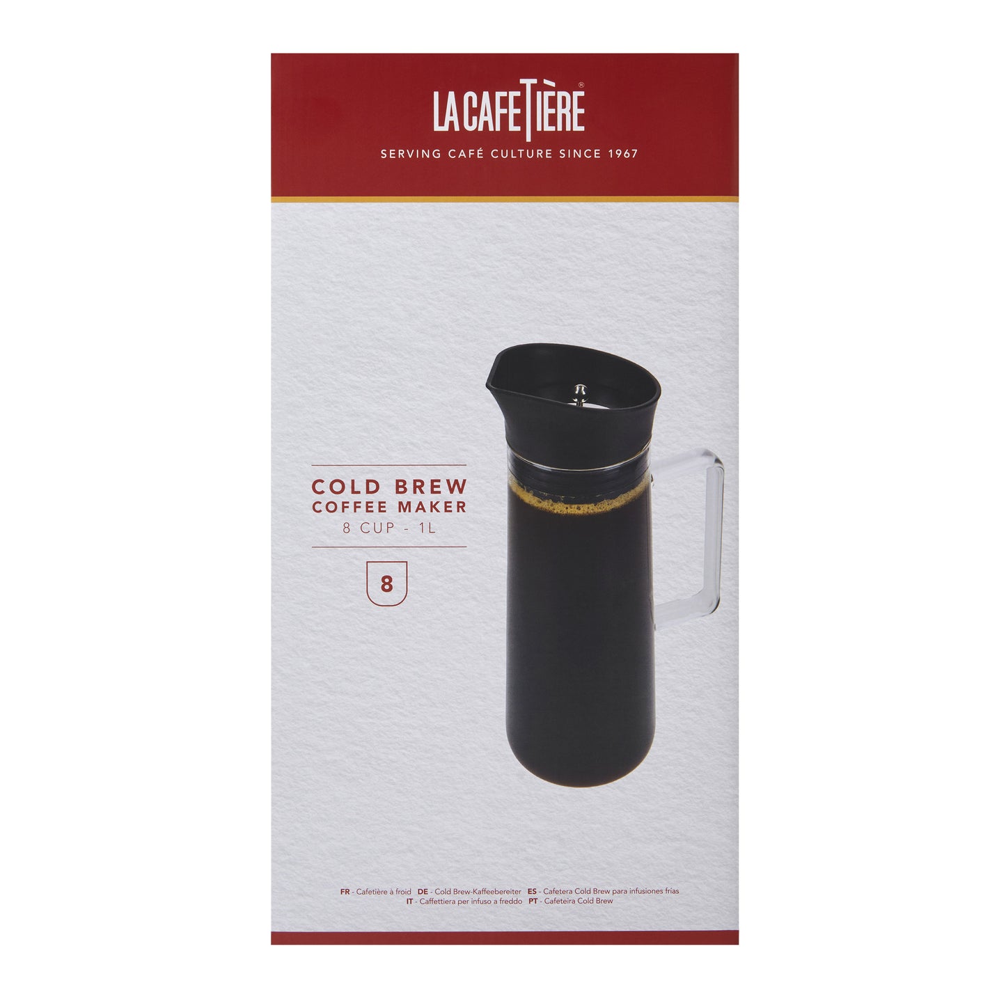 La Cafetière Glass Cold Brew Coffee Maker 1L