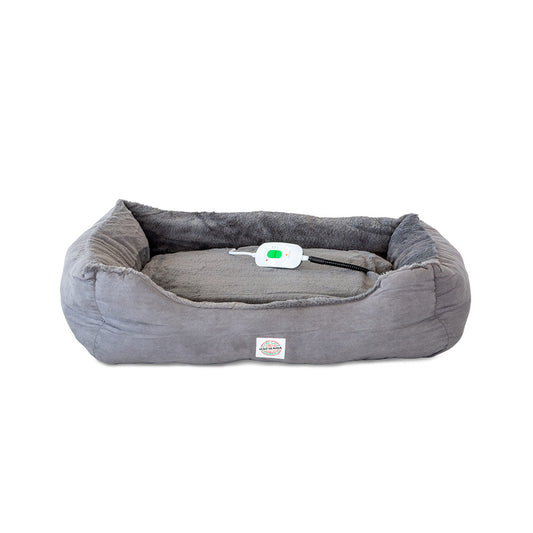 Hacienda Electric Heated Rabbit Faux Fur Covering Pet Bed