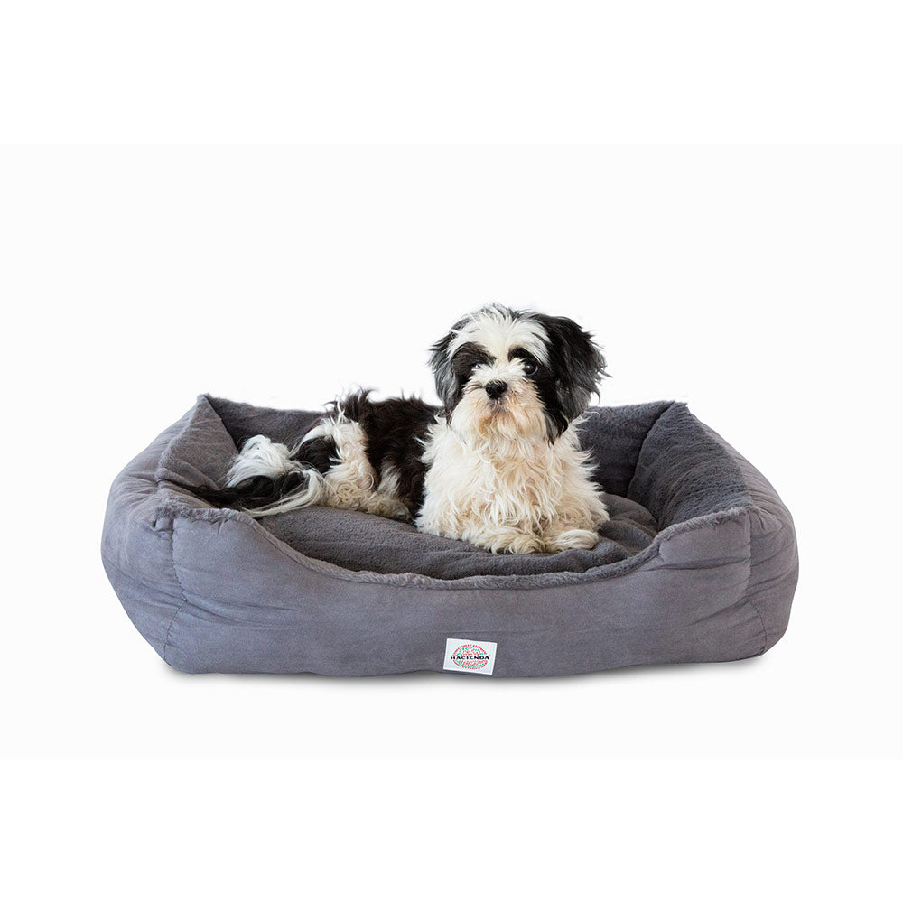 Hacienda Electric Heated Rabbit Faux Fur Covering Pet Bed