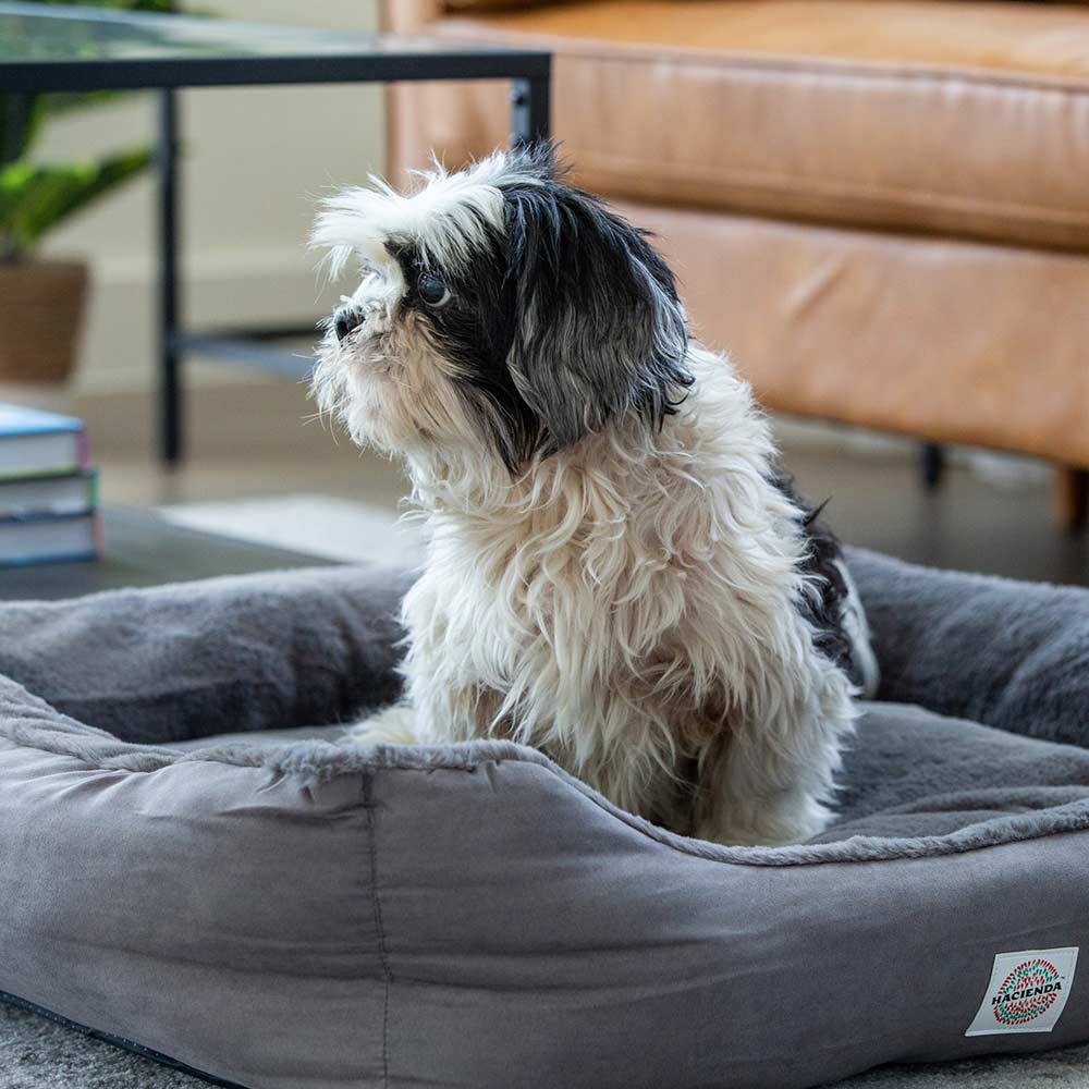 Hacienda Electric Heated Rabbit Faux Fur Covering Pet Bed