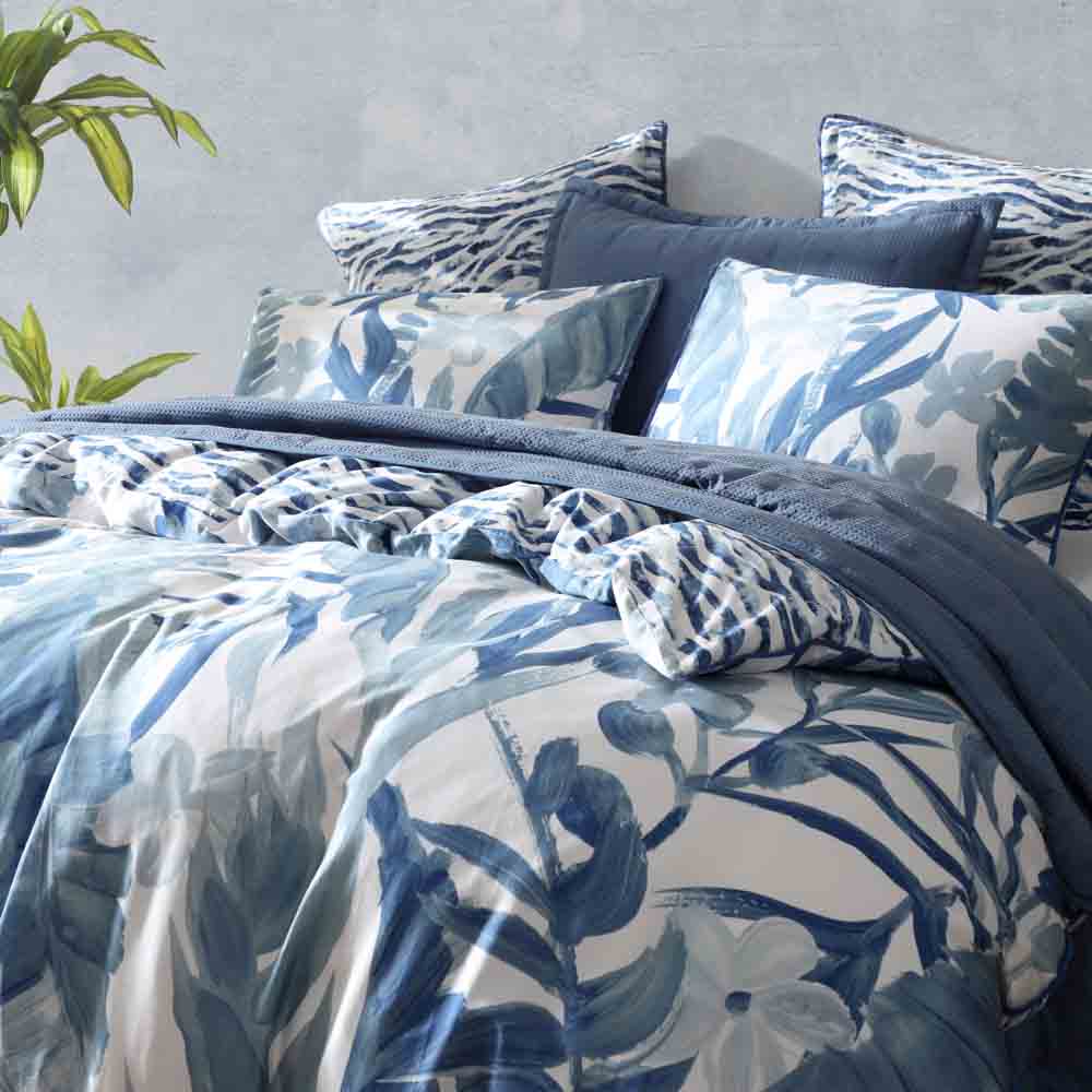 Logan & Mason Atherton Blue Quilt Cover Set