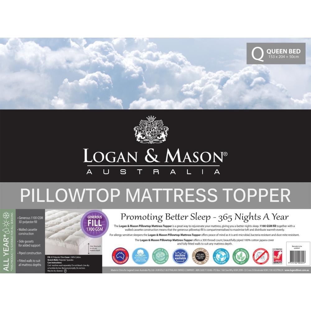 Logan & Mason Pillowtop Mattress Topper