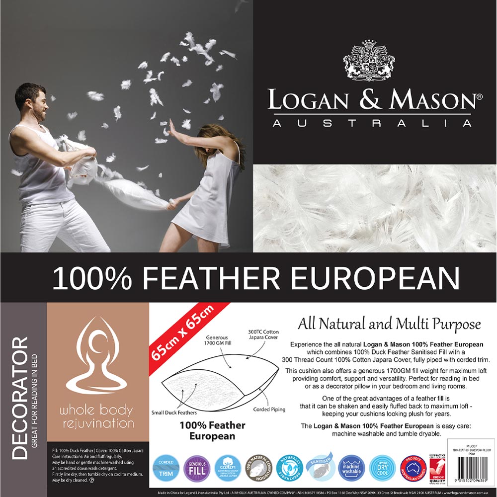 Logan & Mason 100% Feather European