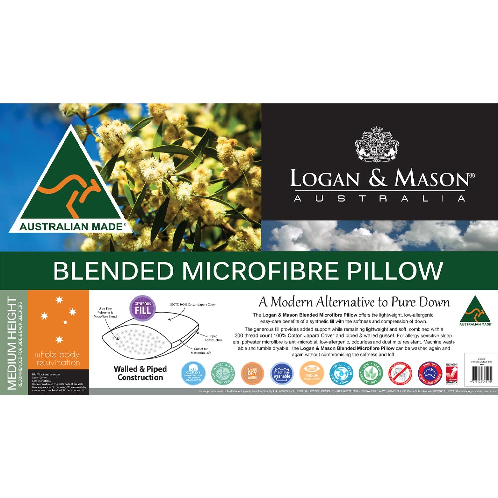 Logan & Mason Blended Microfibre Pillow