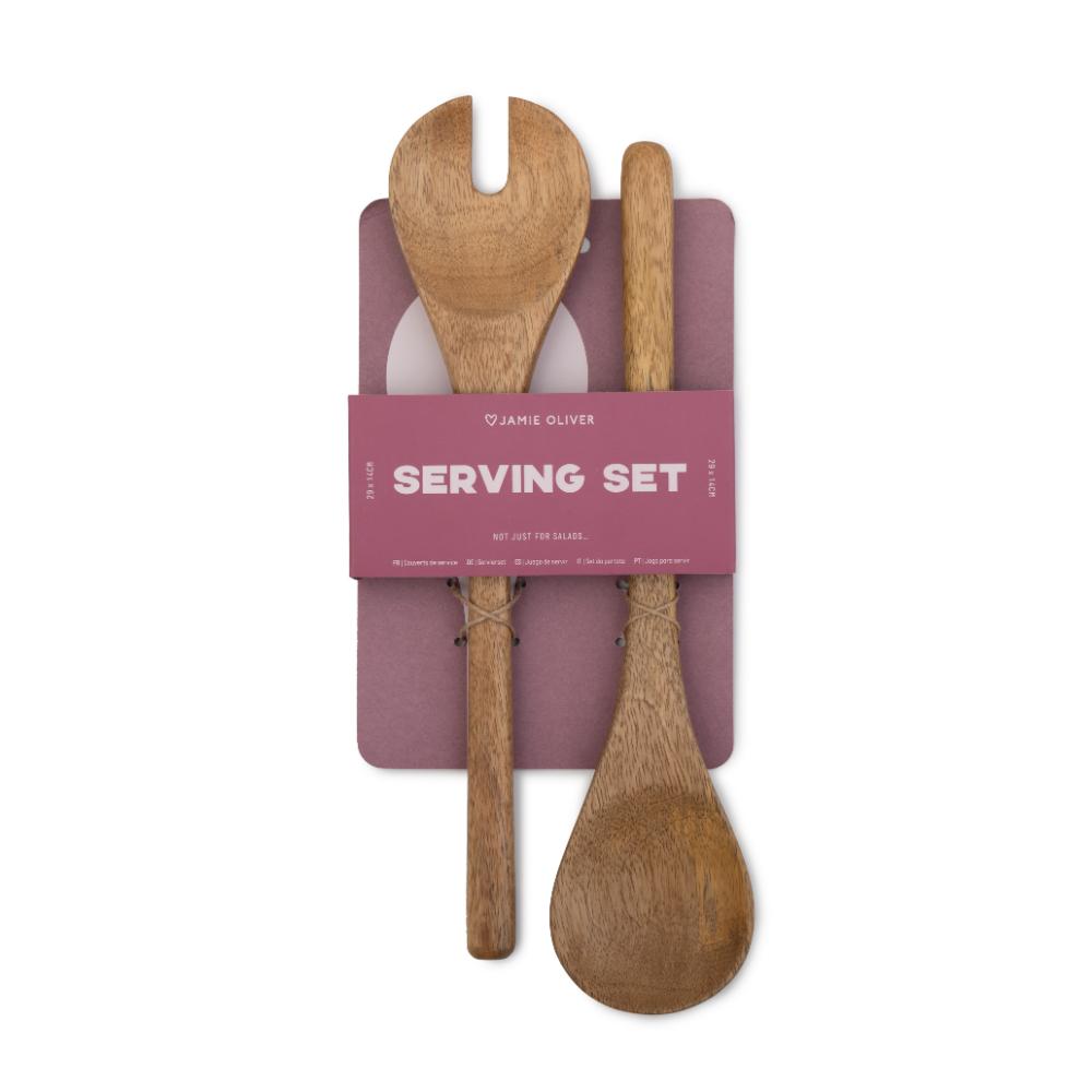 Jamie Oliver Big Love Wooden Serving Spoons Set at House