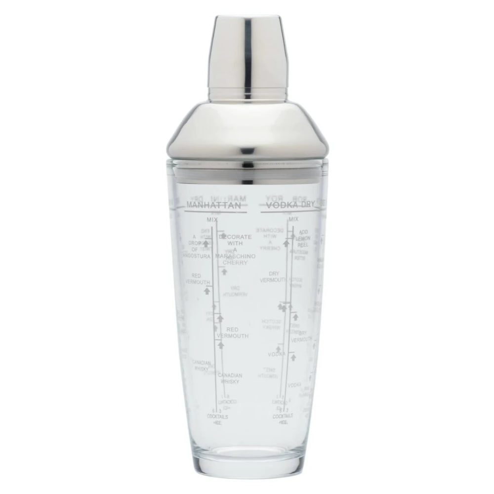 Barcraft Boston Glass Cocktail Shaker 700ml