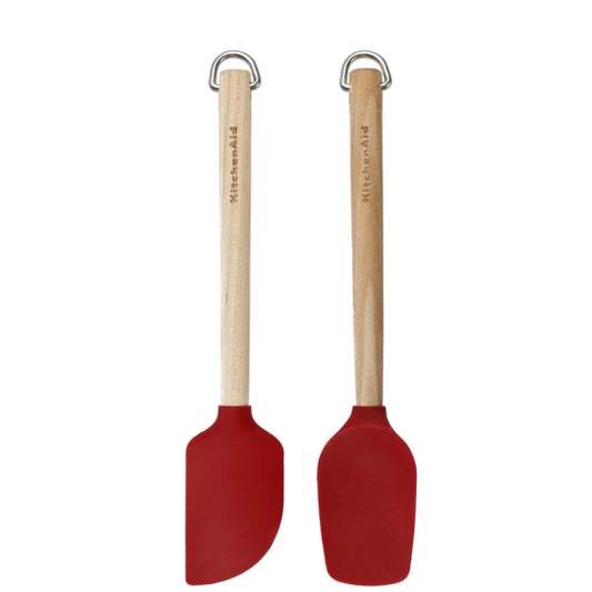 KitchenAid Set Of 2 Birchwood Mini Spatulas