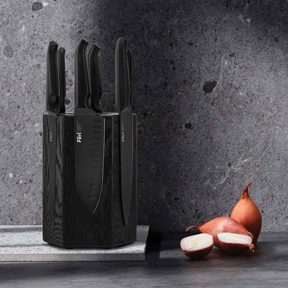 Furi Pro Jet Black Magnetic Hexagonal 7 Piece Block Set