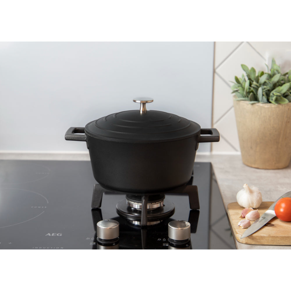 Mastercraft Casserole Dish Cast Aluminium 20cm Black