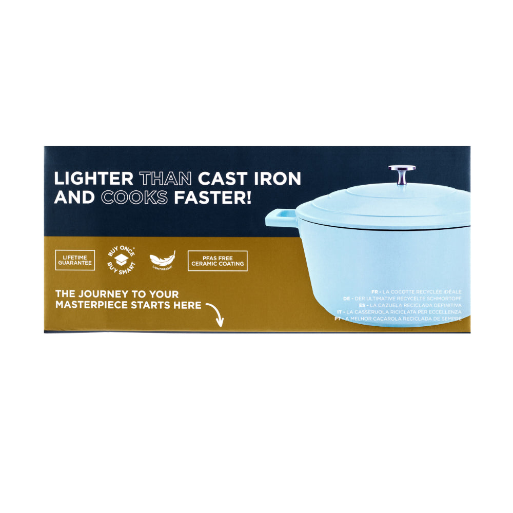 Mastercraft Casserole Dish Cast Aluminium 28cm Sky Blue