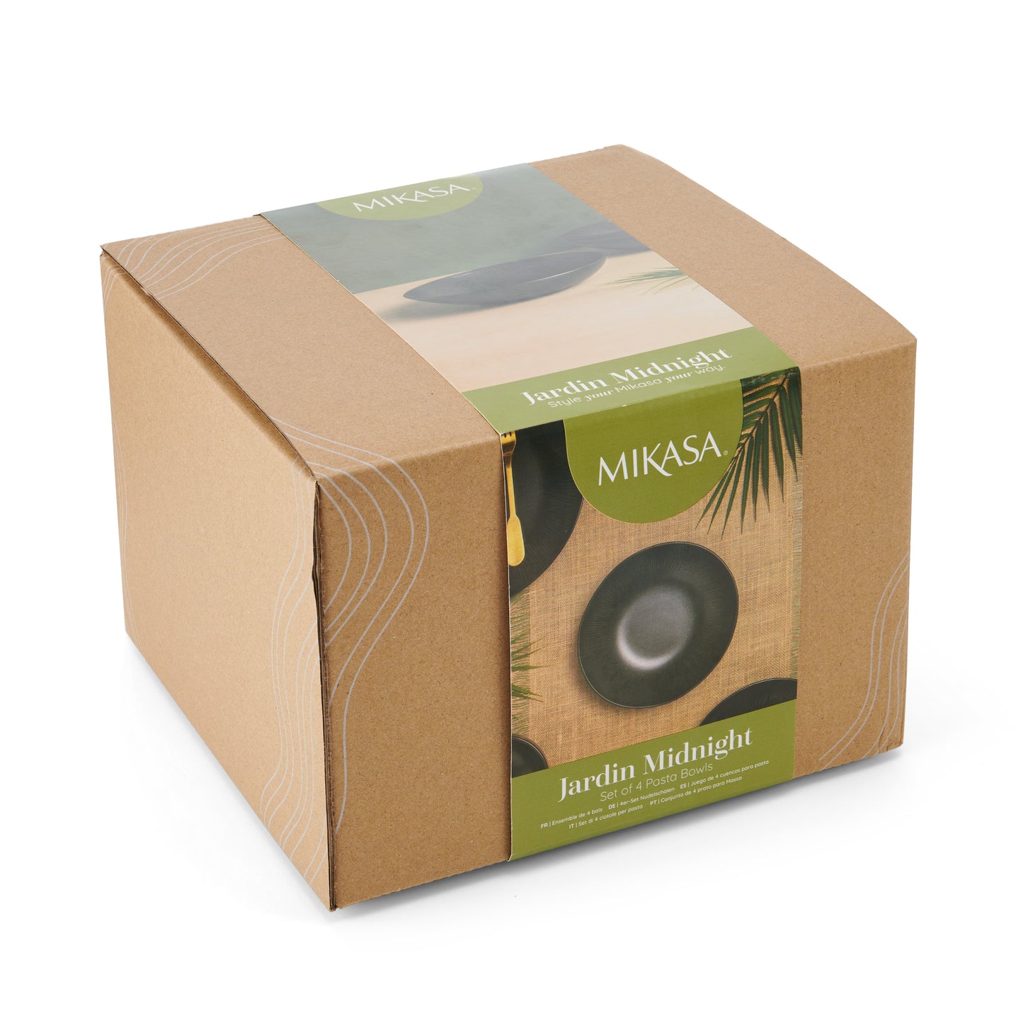 Mikasa Jardin Set of 4 Midnight Pasta Bowls