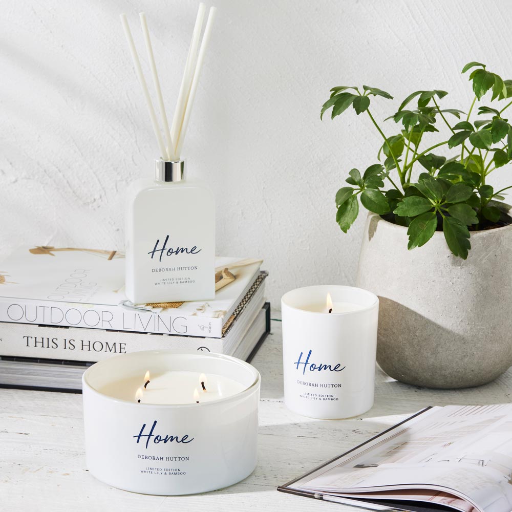 Deborah Hutton Candle White Lily & Bamboo