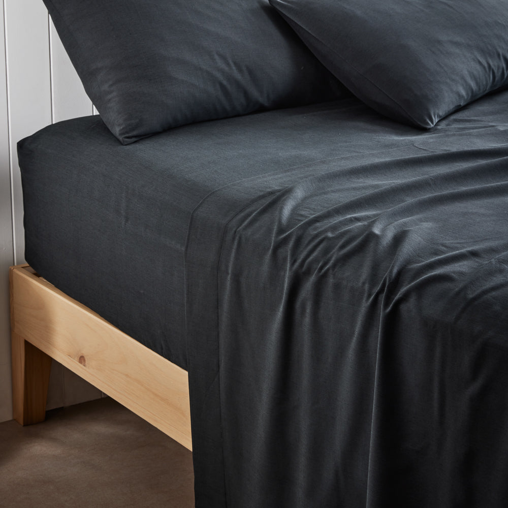 Adorn Living Bamboo Blend Sheet Set Black