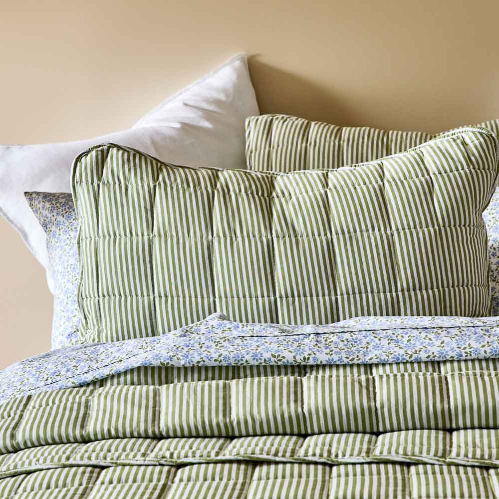 MyHouse Spencer Coverlet Set Pea Queen/King