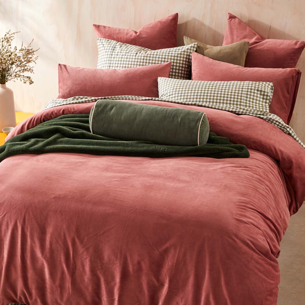 MyHouse Koa Velvet Quilt Cover Set Rose