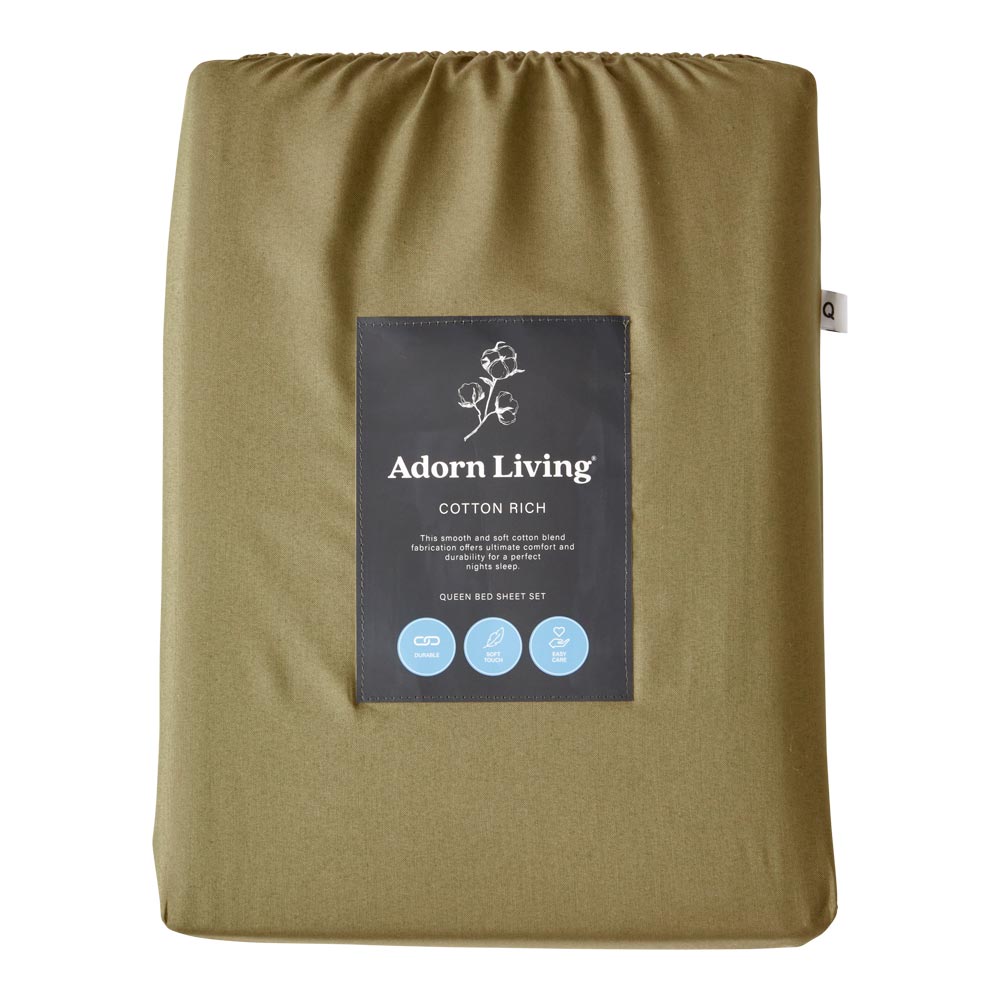 Adorn Living Cotton Rich Sheet Set