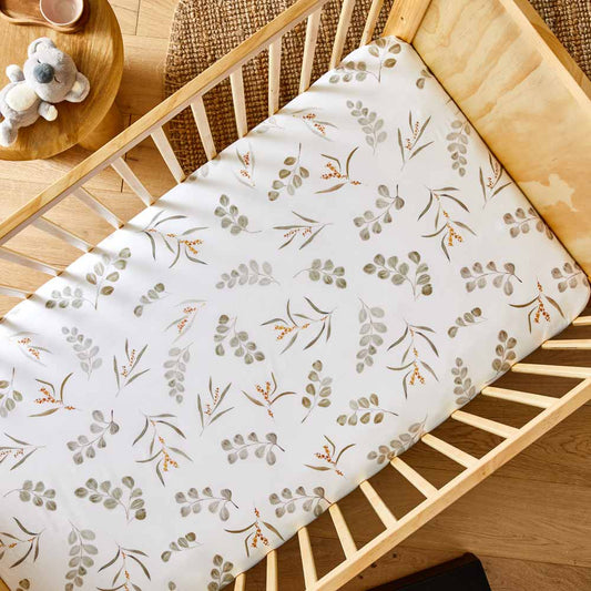 MyHouse Kids Baby Cot Fitted Sheet Native