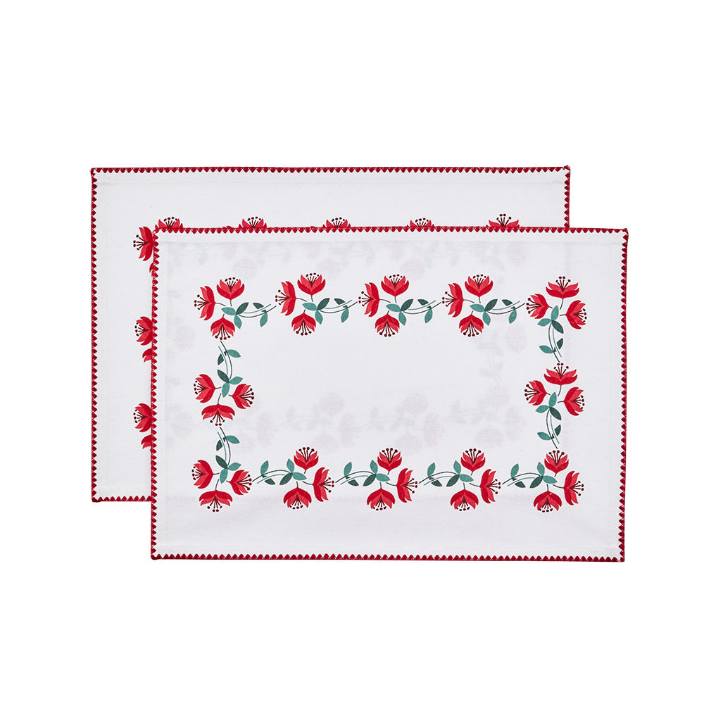 MyHouse Set of 2 Placemats Stitch Print