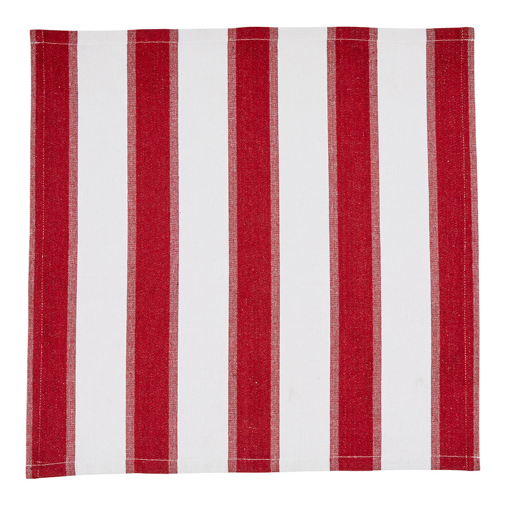 MyHouse Set of 4 Napkins Stripe Red