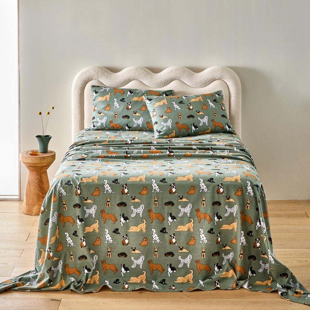 MyHouse Printed Flannelette Sheet Set