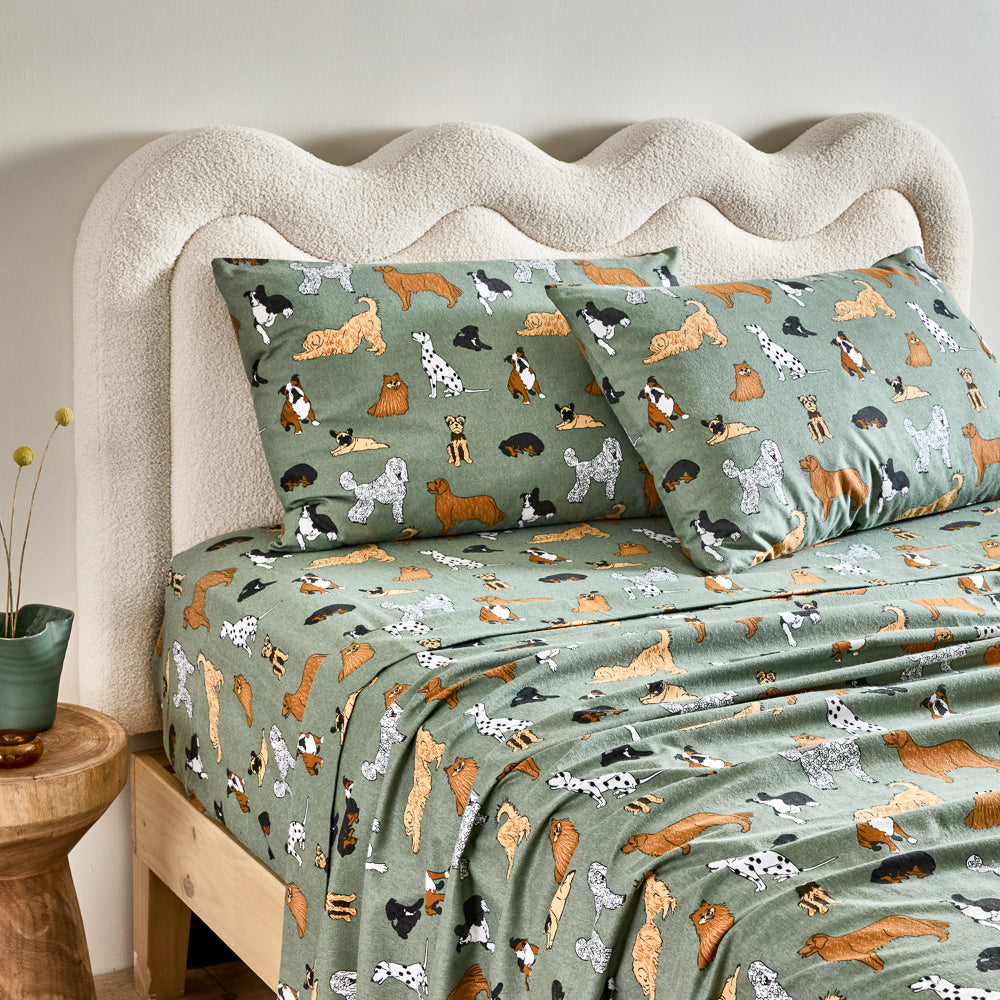 MyHouse Printed Flannelette Sheet Set