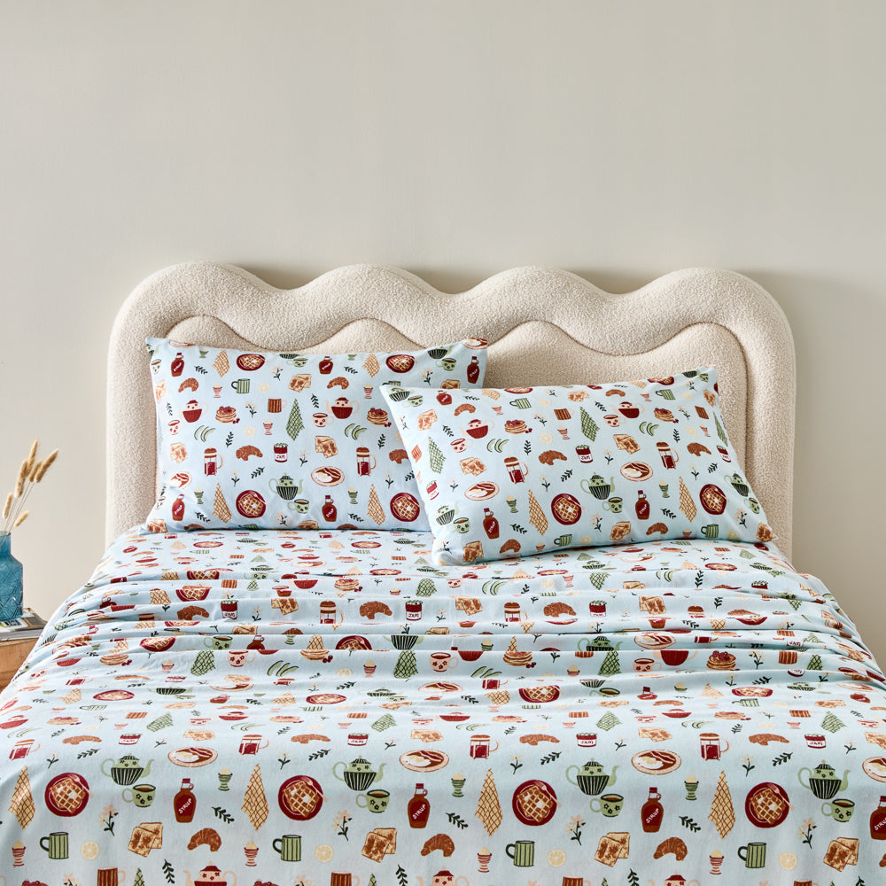 MyHouse Printed Flannelette Sheet Set