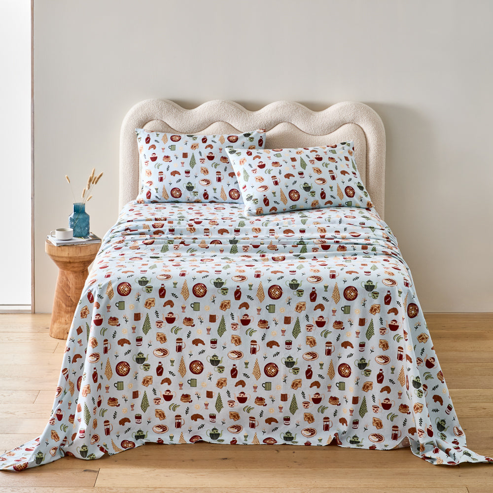 MyHouse Printed Flannelette Sheet Set