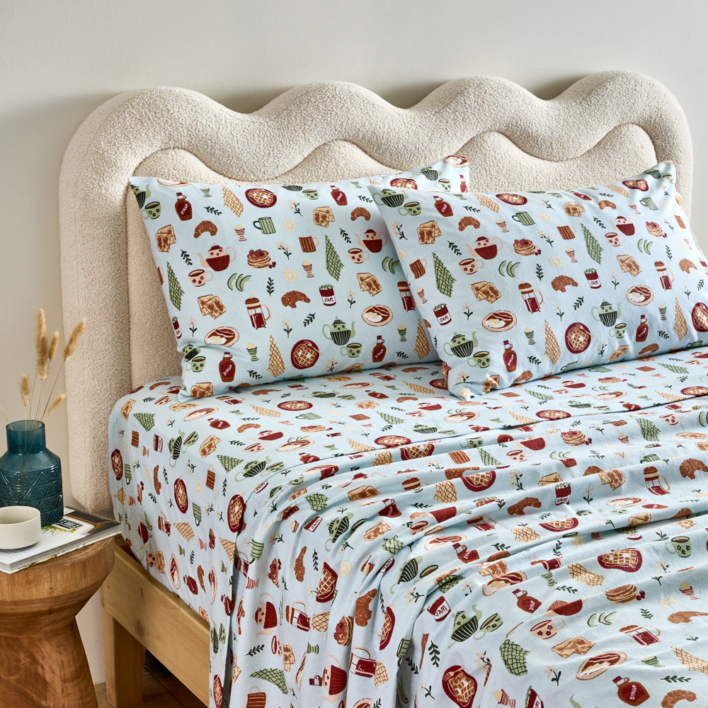 MyHouse Printed Flannelette Sheet Set