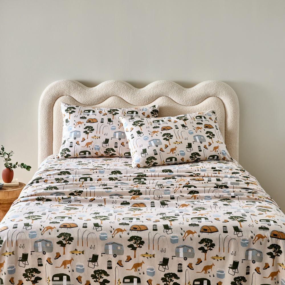 MyHouse Printed Flannelette Sheet Set