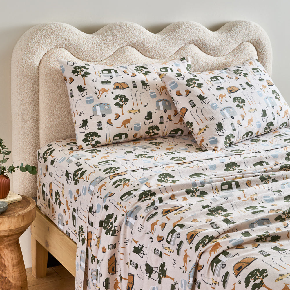 MyHouse Printed Flannelette Sheet Set