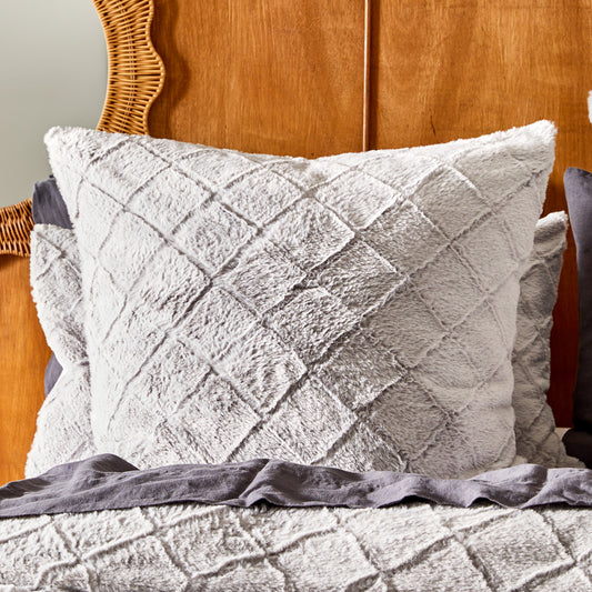 MyHouse Archer Faux Fur European Pillowcase