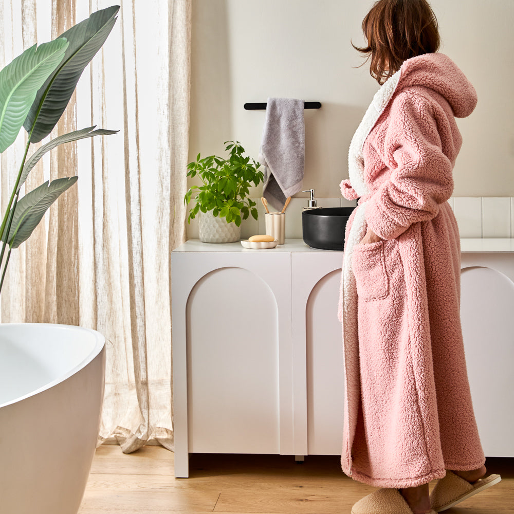 MyHouse Cosy Sherpa Hooded Robe