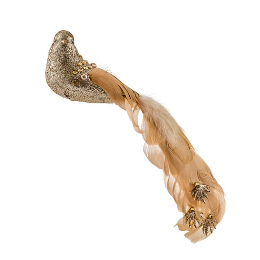 MyHouse Large Champagne Glitter Bird