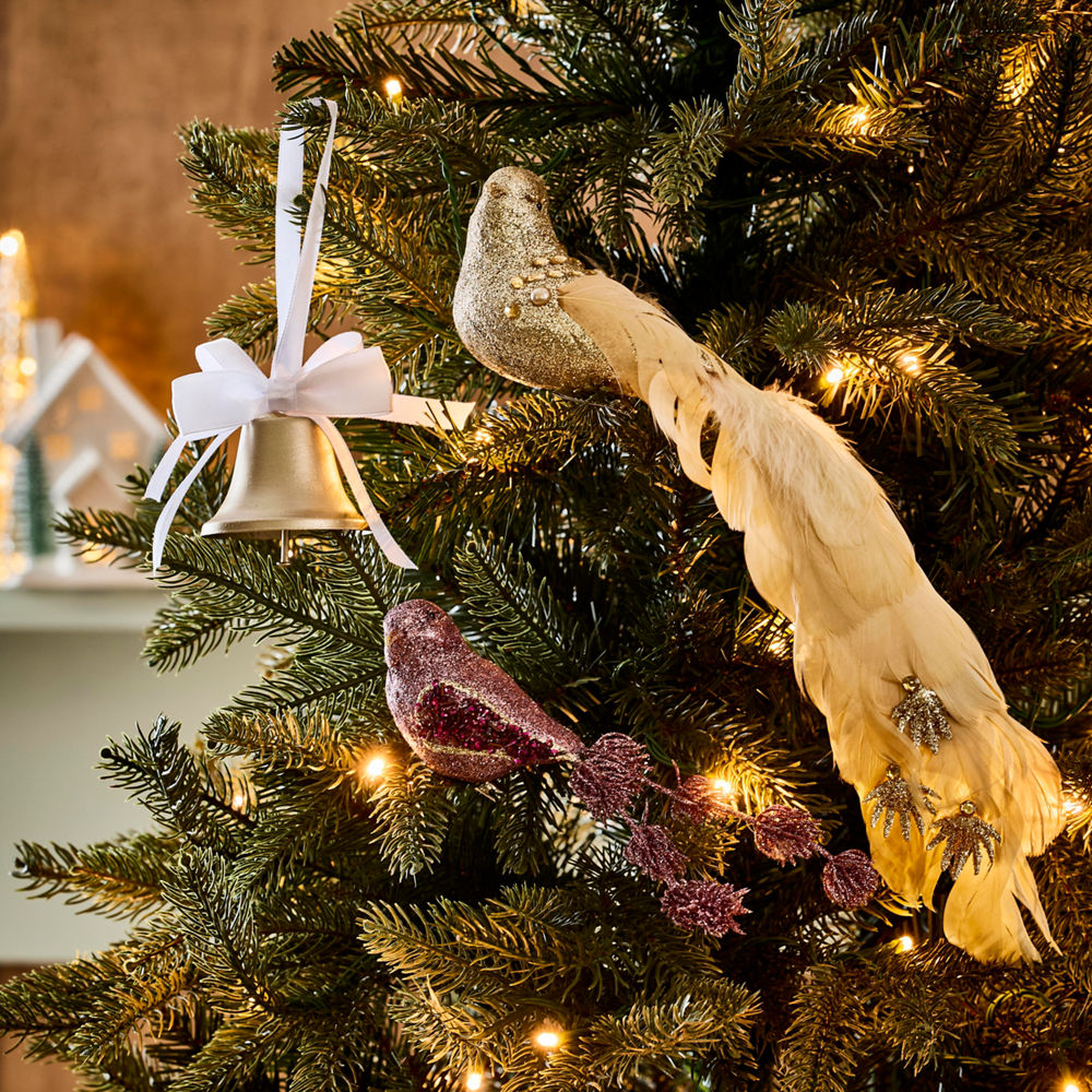MyHouse Large Champagne Glitter Bird
