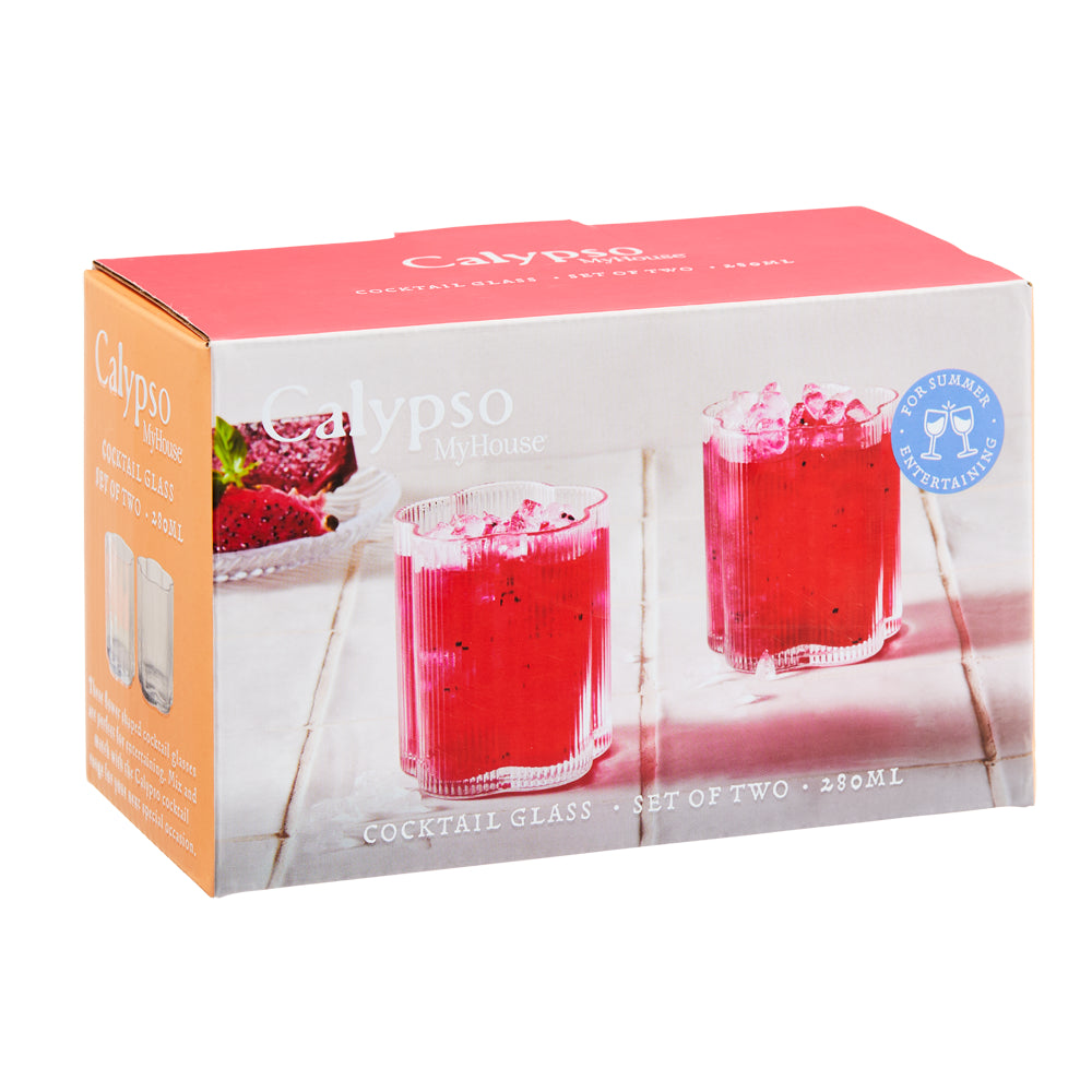 MyHouse Calypso Set of 2 Cocktail Glasses